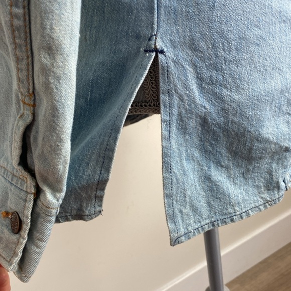 Vtg 70”s Sears Jeans Joint Denim Button Front Shirt Shacket Size Small - Picture 8 of 16